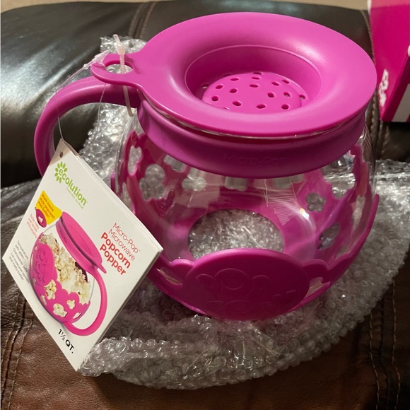 Micro-pop Popcorn Popper . Fushia color - Picture 2 of 8